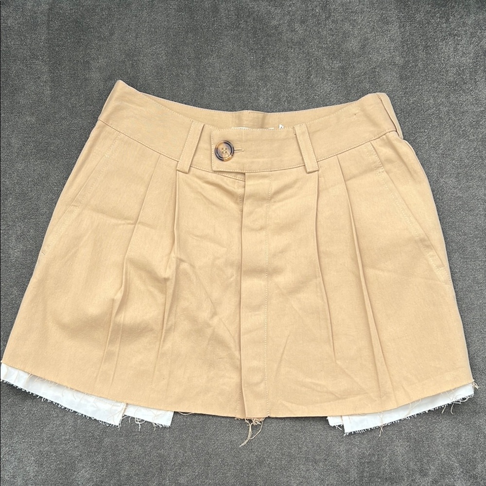 DE BASE Tan Women's Mini Skirt